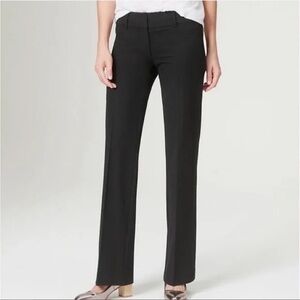 LOFT Black Marisa Straight Leg Trousers